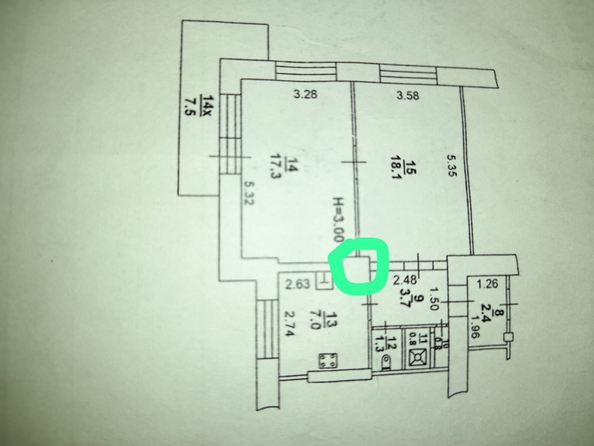 
  Продается 2-комн. квартира 58 м². Фото 27.