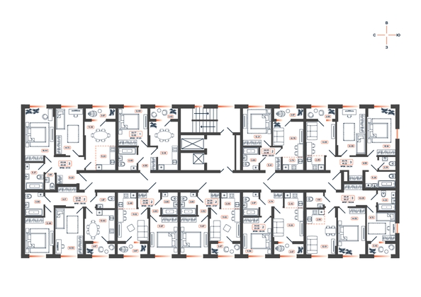 
  Продается 2-комн. квартира 38.09 м², в ЖК Темп, дом 1. Фото 21.