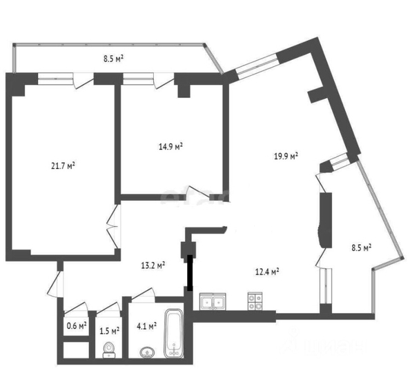 
  Продается 3-комн. квартира 111 м². Фото 19.