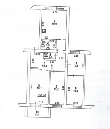 
  Продается 4-комн. квартира 99 м². Фото 20.