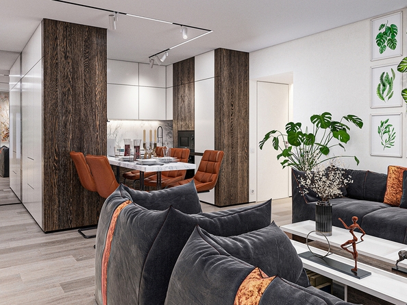 
  Продается 1-комн. квартира 38.3 м², в ЖК Панорама на Театральном, литера 1. Фото 6.
