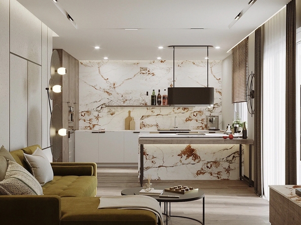 
  Продается 1-комн. квартира 33.3 м², в ЖК Панорама на Театральном, литера 1. Фото 4.