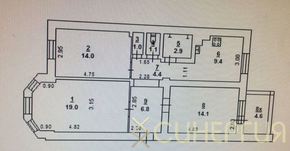 
   Продам 3-комнатную, 80 м², Максима Горького ул, 84

. Фото 6.