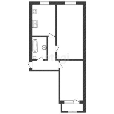 
   Продам 2-комнатную, 54 м², Онучкина ул, 39

. Фото 1.