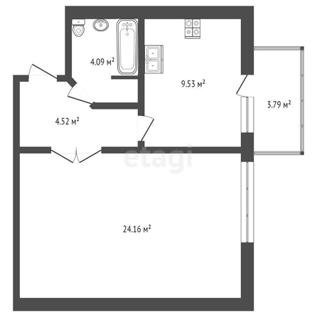 
   Продам 1-комнатную, 37 м², Венеры ул, 9/5

. Фото 1.