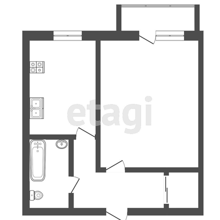 
   Продам 1-комнатную, 27 м², Обсерваторная ул, 104/2

. Фото 1.