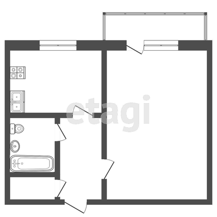 
   Продам 1-комнатную, 31 м², Миронова ул, 4/2

. Фото 1.