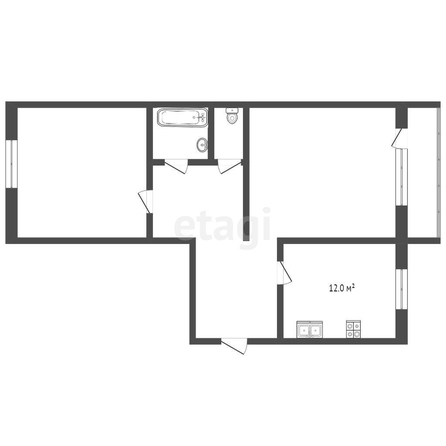 
   Продам 2-комнатную, 56 м², Днепровский пер, 116И

. Фото 1.