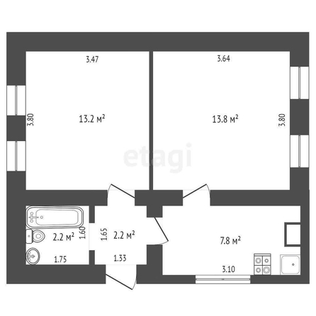 
   Продам дом, 39.8 м², Пролетарск

. Фото 1.