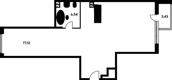 
   Продам 2-комнатную, 84.7 м², Пушкинская ул, 97

. Фото 1.