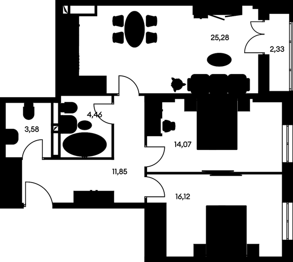 
   Продам 3-комнатную, 78.68 м², Культура, дом 1

. Фото 1.