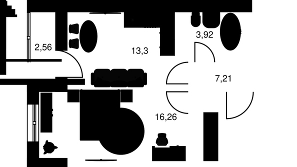 
   Продам 2-комнатную, 43.25 м², Культура, дом 2

. Фото 1.