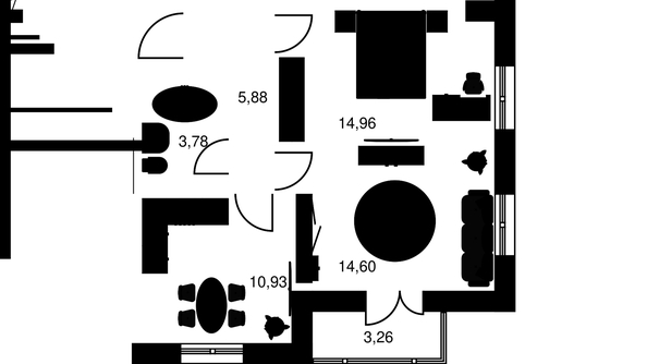 
   Продам 2-комнатную, 53.47 м², Культура, дом 2

. Фото 1.