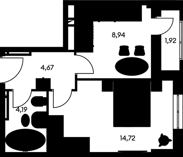 
   Продам 1-комнатную, 35.06 м², Культура, дом 1

. Фото 1.