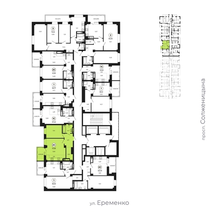 
   Продам 2-комнатную, 47.66 м², Сокольники, литера 6

. Фото 2.