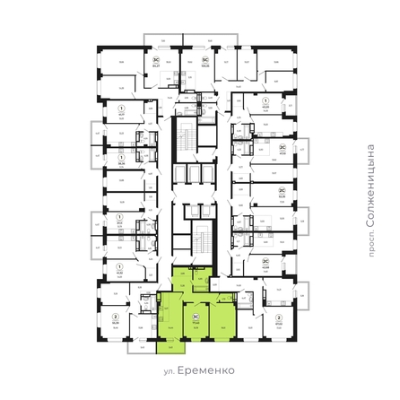 
   Продам 3-комнатную, 77.26 м², Сокольники, литера 8

. Фото 2.