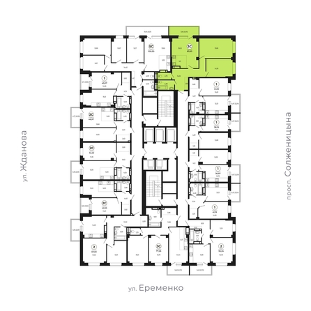 
   Продам 3-комнатную, 84.78 м², Сокольники, литера 10

. Фото 2.