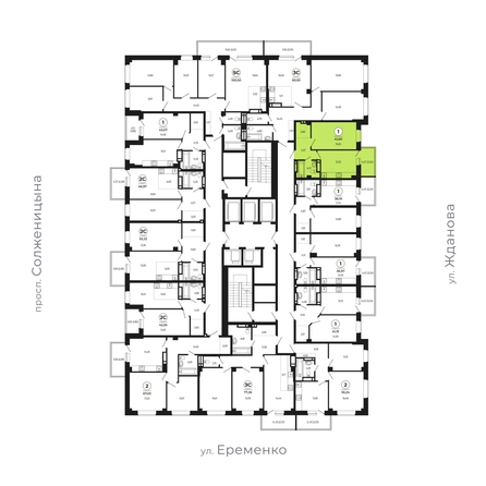 
   Продам 1-комнатную, 41 м², Сокольники, литера 10

. Фото 1.