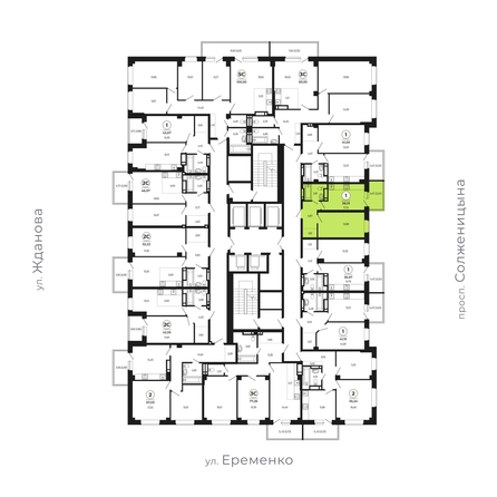 
   Продам 1-комнатную, 38.36 м², Сокольники, литера 10

. Фото 3.