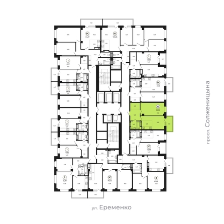 
   Продам 2-комнатную, 52.22 м², Сокольники, литера 9

. Фото 2.