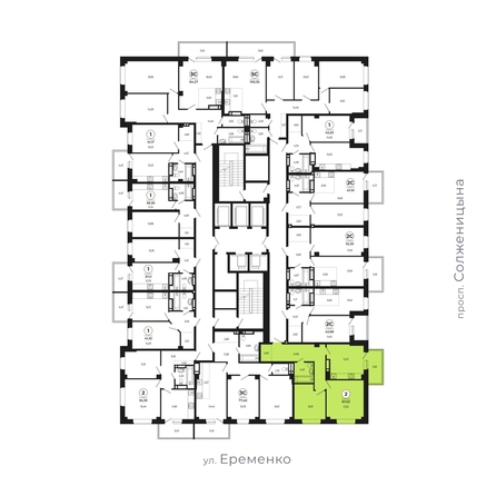 
   Продам 2-комнатную, 67.03 м², Сокольники, литера 9

. Фото 2.