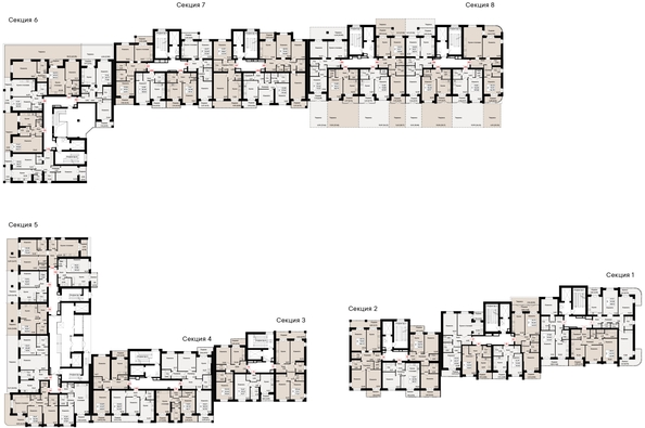 
   Продам 1-комнатную, 44.13 м², Курортный квартал Ривьера, дом 1

. Фото 1.