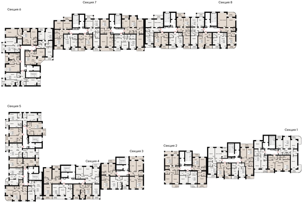 
   Продам 1-комнатную, 46.17 м², Курортный квартал Ривьера, дом 1

. Фото 1.