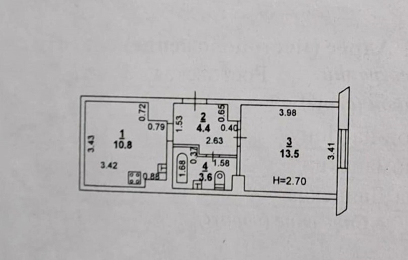 
   Продам 1-комнатную, 32.3 м², Двинская ул, 24/1

. Фото 7.