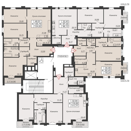 
  Продается 2-комн. квартира, 111.77 м², ЖК Дом-резиденция Собрание
. Фото 3.