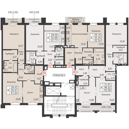 
  Продается 1-комн. квартира, 52.34 м², ЖК Дом-резиденция Собрание
. Фото 2.