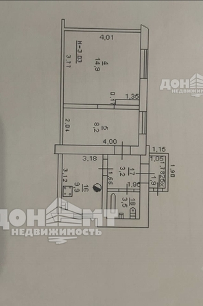 
   Продам 2-комнатную, 41.6 м², Инициативная ул, 53

. Фото 9.