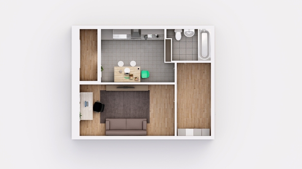 
   Продам 1-комнатную, 39.29 м², Зорге ул, 11Б

. Фото 2.