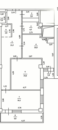 
   Продам 3-комнатную, 82.5 м², Нансена ул, 93с1

. Фото 5.
