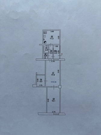 
   Продам 3-комнатную, 58.2 м², Лениногорская ул, 6

. Фото 13.