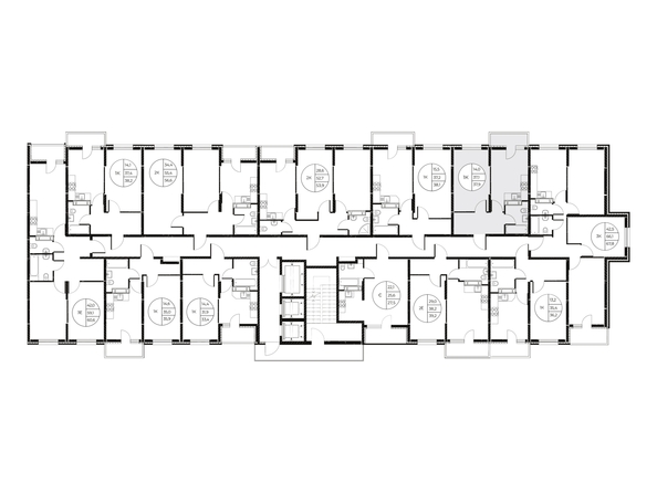 
  Продается 1-комн. квартира, 37.9 м², ЖК Панорама на Театральном, литера 1
. Фото 3.