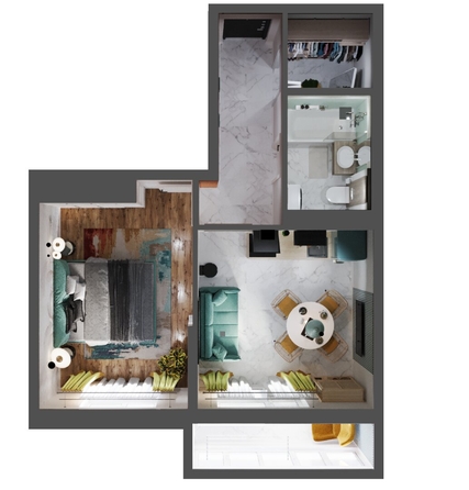 
   Продам 1-комнатную, 40.9 м², Александра Невского ул, 2 лит 1.1.

. Фото 1.