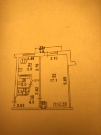 
  Продается 1-комн. квартира, 31 м², Коммунистический пр-кт, д. 37
. Фото 7.