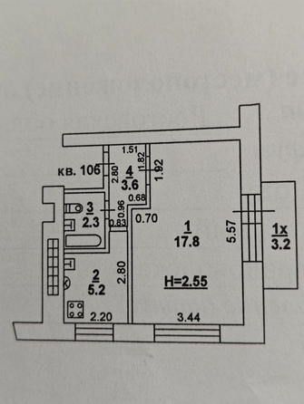 
  Продается 1-комн. квартира, 33 м², Минераловодская ул, д. 128
. Фото 11.
