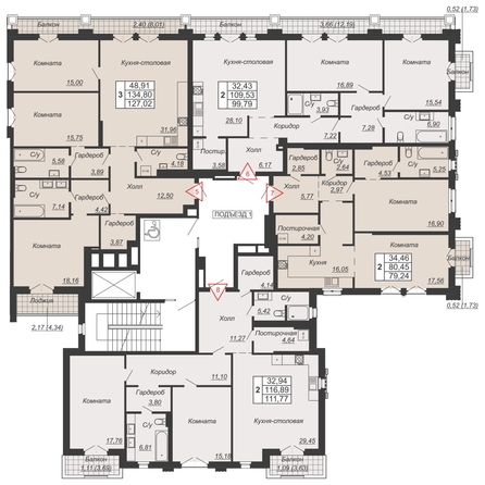 
  Продается 2-комн. квартира, 79.24 м², ЖК Дом-резиденция Собрание
. Фото 1.