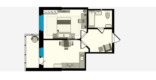 
  Продается 2-комн. квартира, 41.8 м², ЖК Кристалл 2
. Фото 8.