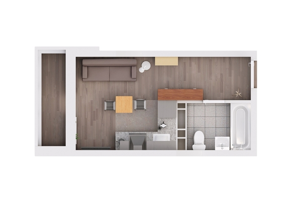 
  Продается студия, 32.8 м², ЖК Gray (Грэй), кв-л 11-2
. Фото 2.
