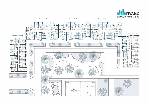
  Продается 1-комн. квартира, 43.96 м², ЖК Пульс, секция 15-19
. Фото 15.