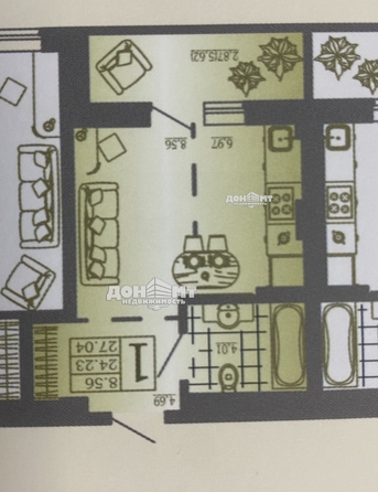 
  Продается студия, 22.8 м², 26-я линия ул, д. 35
. Фото 4.