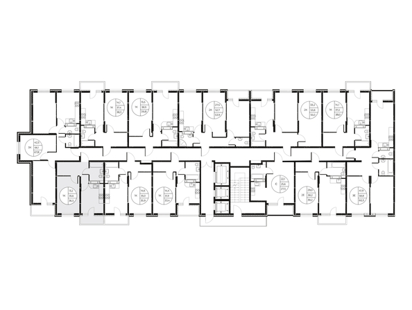 
  Продается 1-комн. квартира, 36.5 м², ЖК Панорама на Театральном, литера 1
. Фото 2.