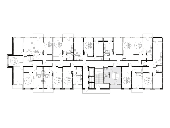 
  Продается студия, 27.5 м², ЖК Панорама на Театральном, литера 1
. Фото 2.