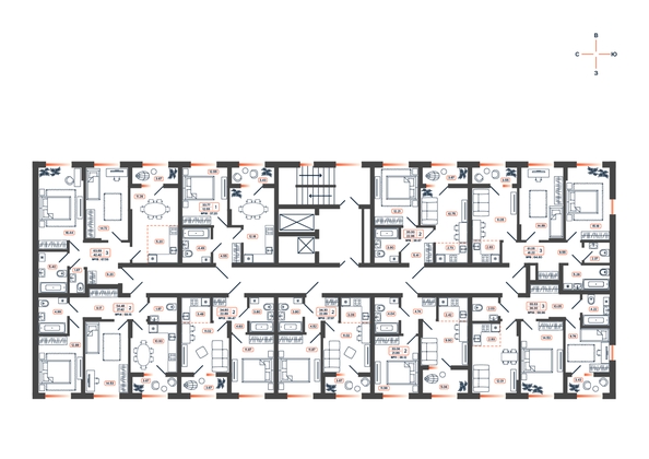 
  Продается 2-комн. квартира, 38.67 м², ЖК Темп, дом 1
. Фото 16.
