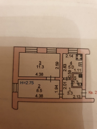 
  Продается 2-комн. квартира, 29.4 м², Павленко ул, д. 21б
. Фото 14.