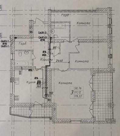 
  Продается 3-комн. квартира, 119.22 м², Измаильский пер, д. 39а
. Фото 20.