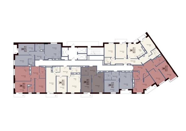 
  Продается 3-комн. квартира, 82.9 м², ЖК ACADEMIA (Академия)
. Фото 2.