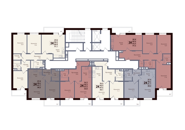
  Продается 2-комн. квартира, 41.7 м², ЖК ACADEMIA (Академия)
. Фото 2.